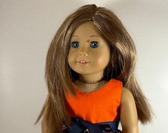 18 inch Detroit Tigers baseball game day dress, made to fit 18 inch dolls such as American Girl Dolls and similar size dolls