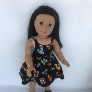 Flip Flop 18 Zoll Puppe Sonnenkleid, gemacht, um 18-Zoll-Puppen wie American Girl Puppen passen