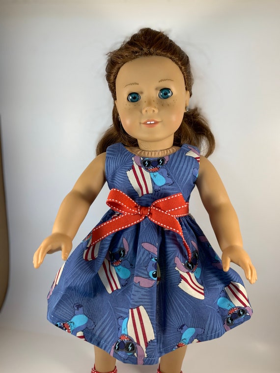 Surfing Stitch Doll Dress Made to Fit 18 Inch Dolls Such as - Etsy