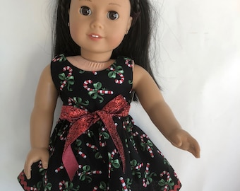 Holiday SALE 18 inch pop snoepgoed combinatie vakantiejurk en schoen, gemaakt voor 18 inch poppen zoals American Girl Dolls en andere