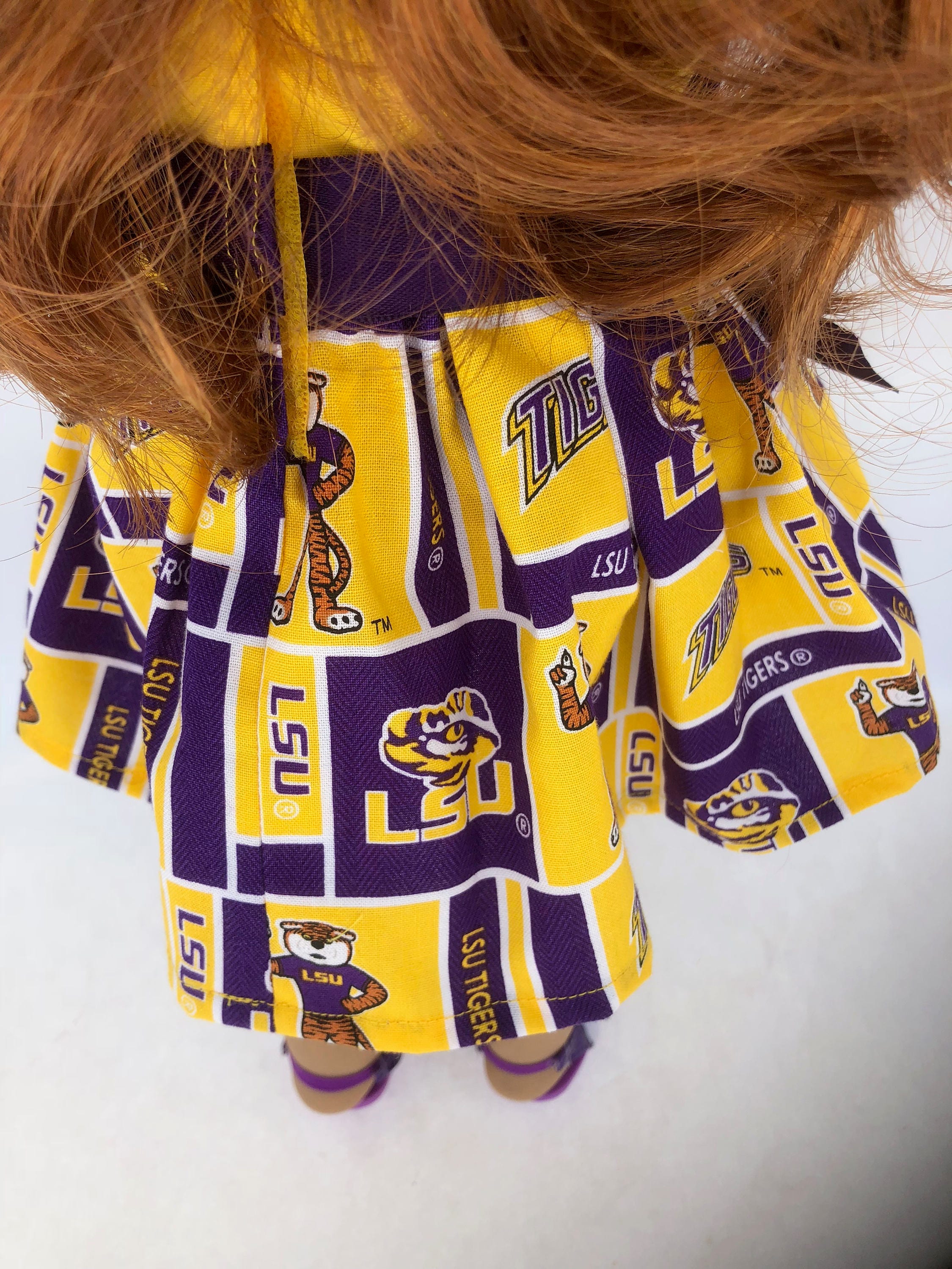LSU Tigers Block 18 Inch Game Day Doll Dress Made to Fit 18 - Etsy