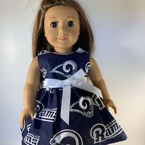 rams jersey dress Girls Infant Royal/Gold Los Angeles Rams Heart to Heart Jersey Dress