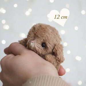 Patrón e instrucciones para coser Ratón de peluche de 12 cm (4,7 in)