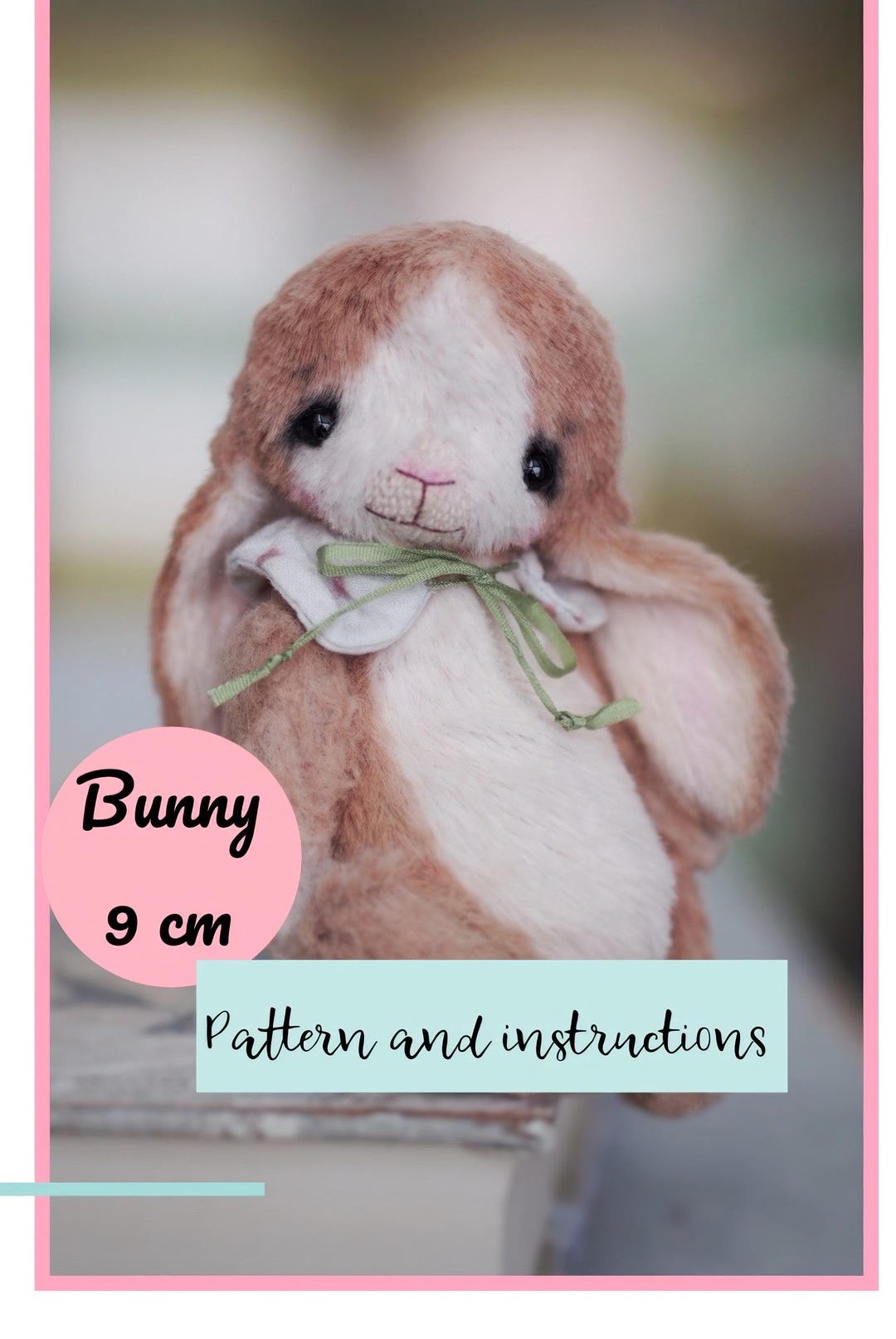 PDF Pattern and Instructions for Sewing Miniature Teddy Bunny 3.5 In - Etsy