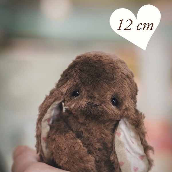 PDF pattern for sewing Teddy Bunny vintage style 12 cm (4.7 in)