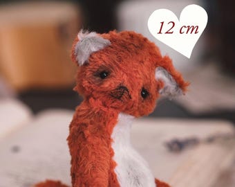 Vintage Style Miniature Teddy Fox Sewing Pattern (12cm/4.7 in) (PDF Pattern)