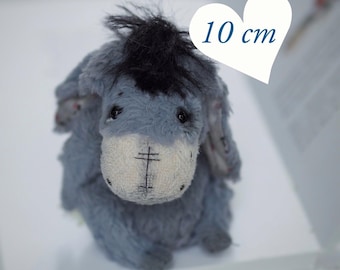 PDF pattern for sewing Teddy Donkey vintage style 10 cm (3.9 in)  DIY Teddy