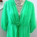 1960s Sexy Sheer Green Peignoir Set by Jenelle of California  image 1
