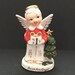 Vintage December Angel by Napco  Boy Angel Holding Gift  image 0
