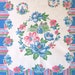 1960s Startex Kitchen Towel  Southern Belle Pink Blue image 0