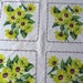 1950s Wilendur Sun Flowers Tablecloth  Big Yellow Sunflowers image 0