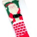 1950s Angora Santa Hand Knit Christmas Stocking  Santa down image 0
