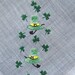 St Patricks Day Handkerchief  Embroidered Green Shamrocks 4 image 0