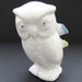 1960s OWL Pin Cushion  Porcelain White Hoot Owl Pastel image 0