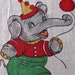 1960s Vintage Circus Fabric  Clowns Seals Elephants Lions  image 0