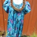 1980s Hawaiian Aloha Muumuu Dress  Size Medium  White Pikake image 0