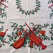 1960s Fallani Cohn Christmas Tablecloth  MUSICAL INSTRUMENTS image 0