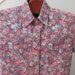 Reyn Spooner Hawaiian Aloha Shirt  Size Medium  Pink Blue image 0