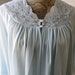 1970s Bed Jacket by Shadow Line  Size XL  Baby Blue Lacey image 0