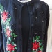 Womens Christmas Sweater  Size S   Embroidered Red image 0