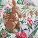 Large Easter Bunny Bunnies Tablecloth  Beatrix Potter Style  image 0