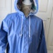 Vintage Periwinkle Blue Vinyl Rain Jacket by Misty Harbor  image 0