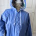 Vintage Periwinkle Blue Vinyl Rain Jacket by Misty Harbor  image 0