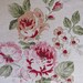 Round Floral Tablecloth  Pink Cabbage Roses and Peonies on image 0