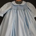 Vintage Light Blue Baby Dress by Strasburg  Size 12 Mo  Blue image 0