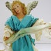 Vintage Victorian Angel Christmas Tree Topper  Turquoise image 0