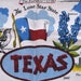 Vintage Texas State Towel by Kay Dee  Texas Map Souvenir Tea image 0