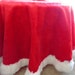 Large Christmas Tree Skirt  Santa Suit Table Topper  Red image 0