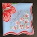 Vintage FLORIDA State Souvenir Handkerchief Hankie  Red Marsh image 0