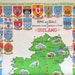 Vintage Ireland Dish Towel  Arms and Seals of Ireland Kitchen image 0