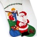 COMPLETED Bucilla Christmas Stocking  Staying up for Santa  image 0