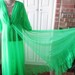 1960s Neon Green Peignoir Set by Jenelle of California  Size image 0