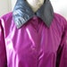 1970s Womens Reversible Raincoat  Size Medium  Shiny Fuchsia image 0