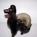 Vintage Poodle Letter Holder  Black Poodle Desk Organizer  image 0