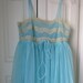 Vintage Aqua Blue Nightgown by Eyeful of the Flaums  Size image 0