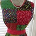 Vintage Pinafore Bib Apron  Patchwork Long Apron by Neiman image 0