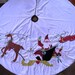 Vintage House of Hatten Christmas Tree Skirt  Santa Reindeer image 0