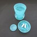 Vintage Collapsible Drinking Cup by Stanhome  Turquoise Green image 0
