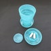 Vintage Collapsible Drinking Cup by Stanhome  Turquoise Green image 0