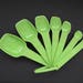 Tupperware Measuring Spoons  Set of 7  Apple Green Retro image 0