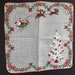 Vintage Santa Claus Christmas Handkerchief  Santa Sleigh image 0