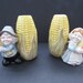 Pilgrim Corn on Cobb Candle Stick Holders  Farmers Quakers image 0