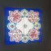 1940s Girl Scout Handkerchief  Red Green Blue Trefoils  image 0
