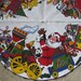 1960s Vintage Felt Christmas Tree Skirt  Santa Claus Train  image 0