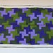 1970s Long Scarf by Glentex  Green Purple Lavender Digital image 0