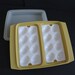 1970s Tupperware Deviled Egg Container  Yellow 4 pc Hard image 0